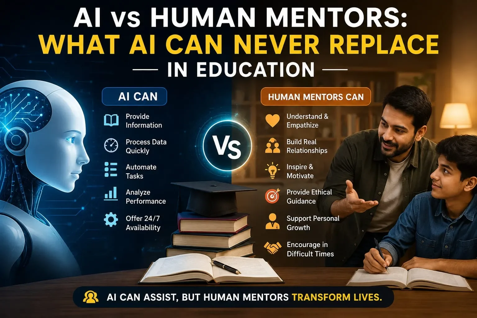 AI vs Human Mentors: What AI Can Never Replace in Education (2026 Guide)