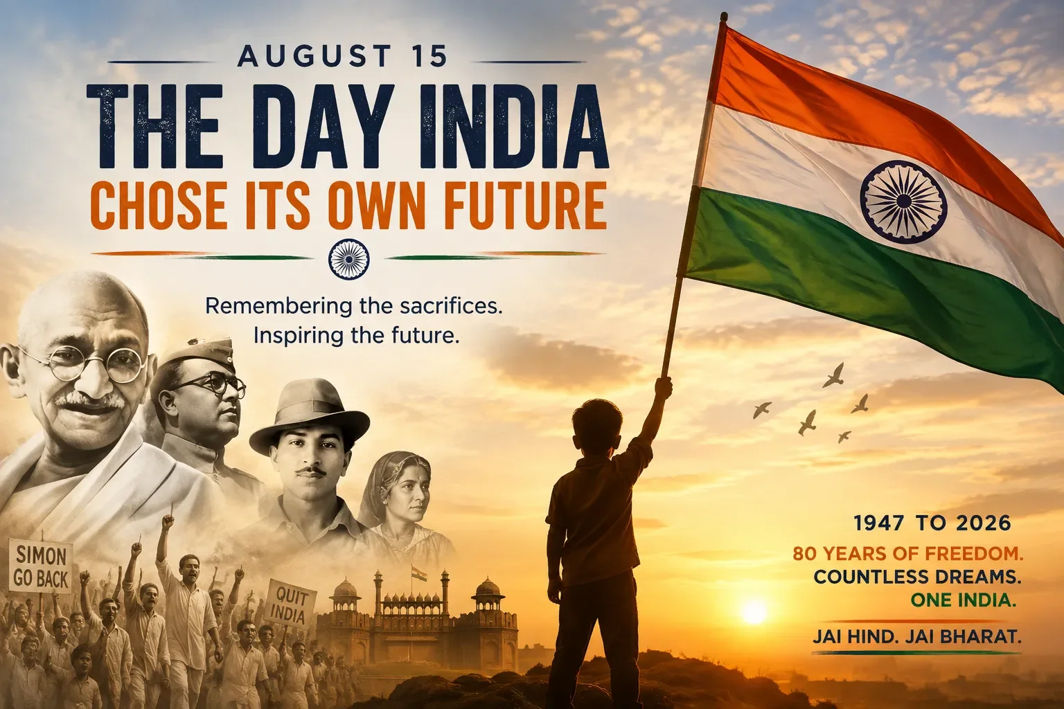 August 15: The Day India Chose Its Own Future 🇮🇳