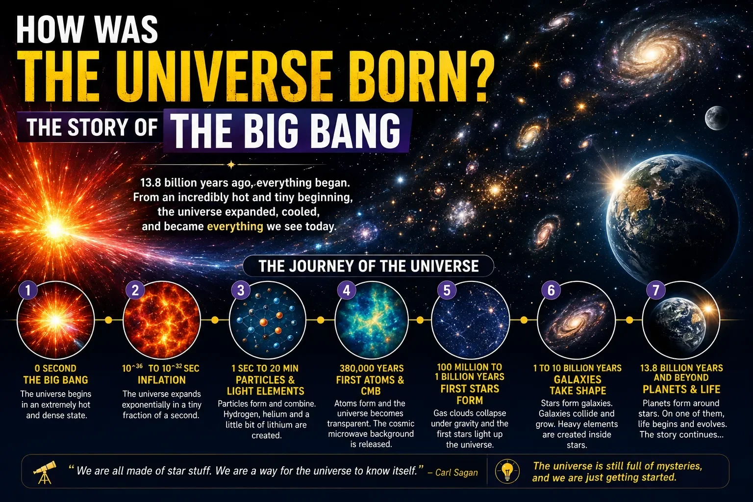 How Was the Universe Born? The Story of the Big Bang