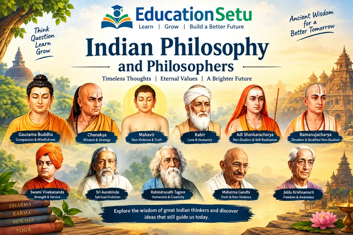 Indian Philosophy and Philosophers: A Journey Through India’s Timeless Wisdom